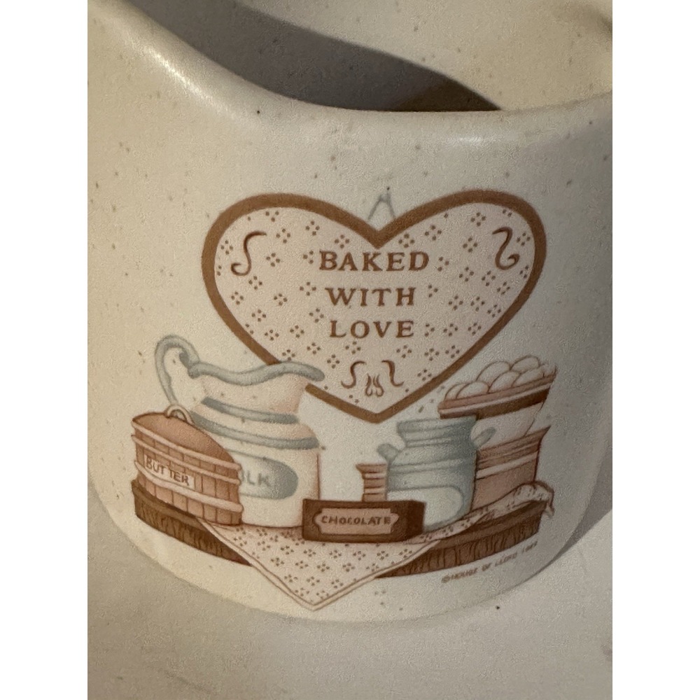 Baked With Love Creamer & Sugar Set Tan1989 Stoneware House Of Lloyd Vintage
